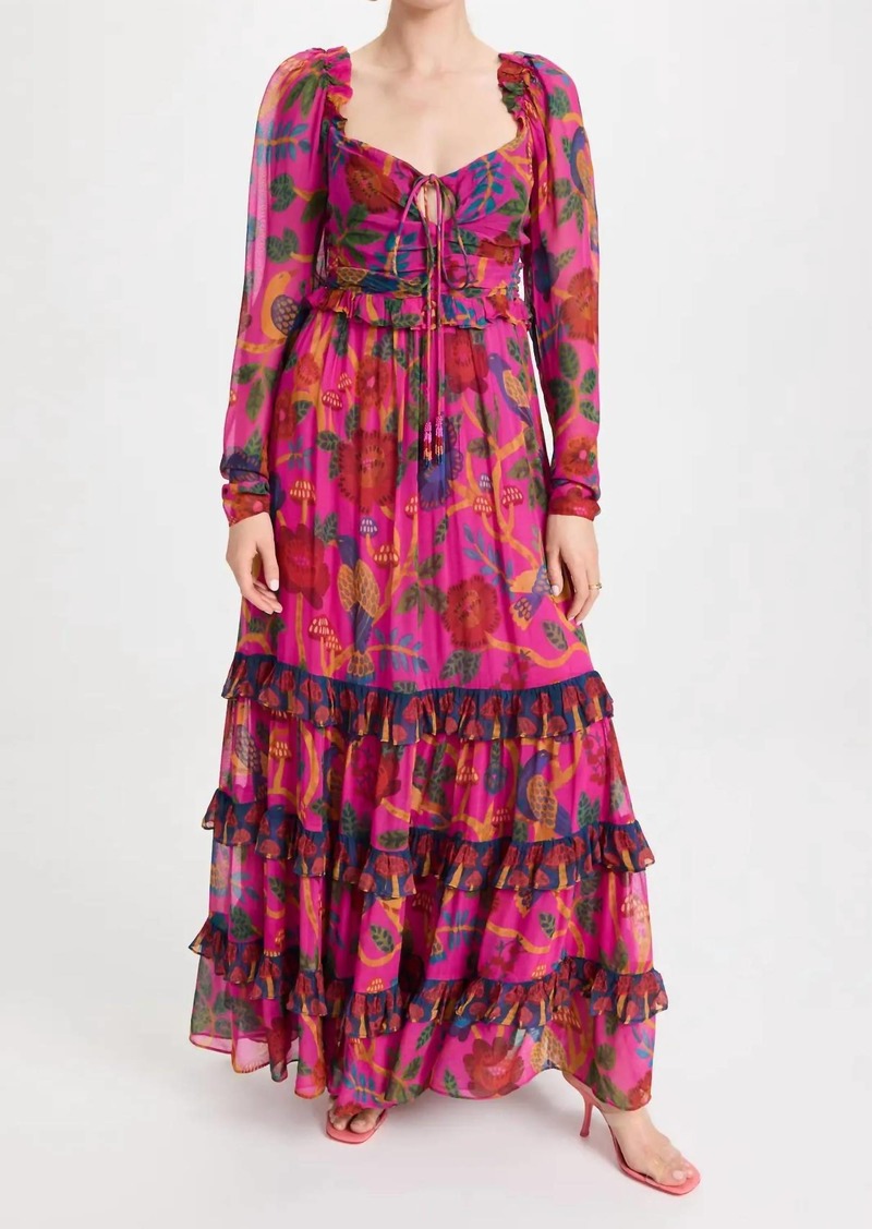 FARM Rio Sweet Forest Maxi Dress In Pink
