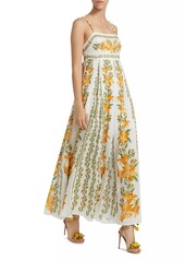 FARM Rio Tropical Lightness Floral Cotton Maxi Dress