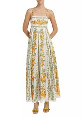 FARM Rio Tropical Lightness Floral Cotton Maxi Dress