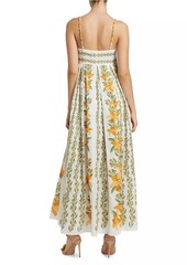 FARM Rio Tropical Lightness Floral Cotton Maxi Dress