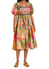 FARM Rio Pink Garden Embroidered Dress at Nordstrom