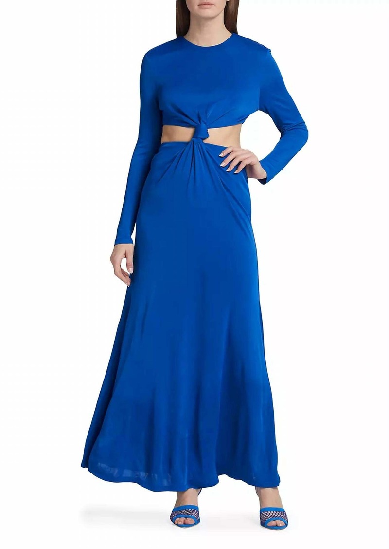 FARM Rio Women's Knot Cut Out Maxi Dress In Medium Blue