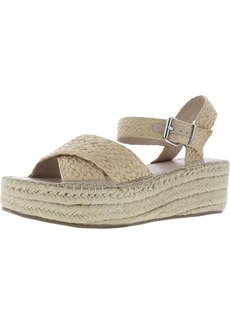 Faryl Robin Womens Woven Ankle Strap Wedge Sandals