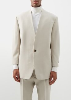 Fear Of God - Eternal Collarless Wool Suit Jacket - Mens - Cement