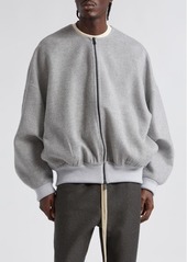 Fear of God Double Faced Virgin Wool & Cashmere Collarless Bomber Jacket
