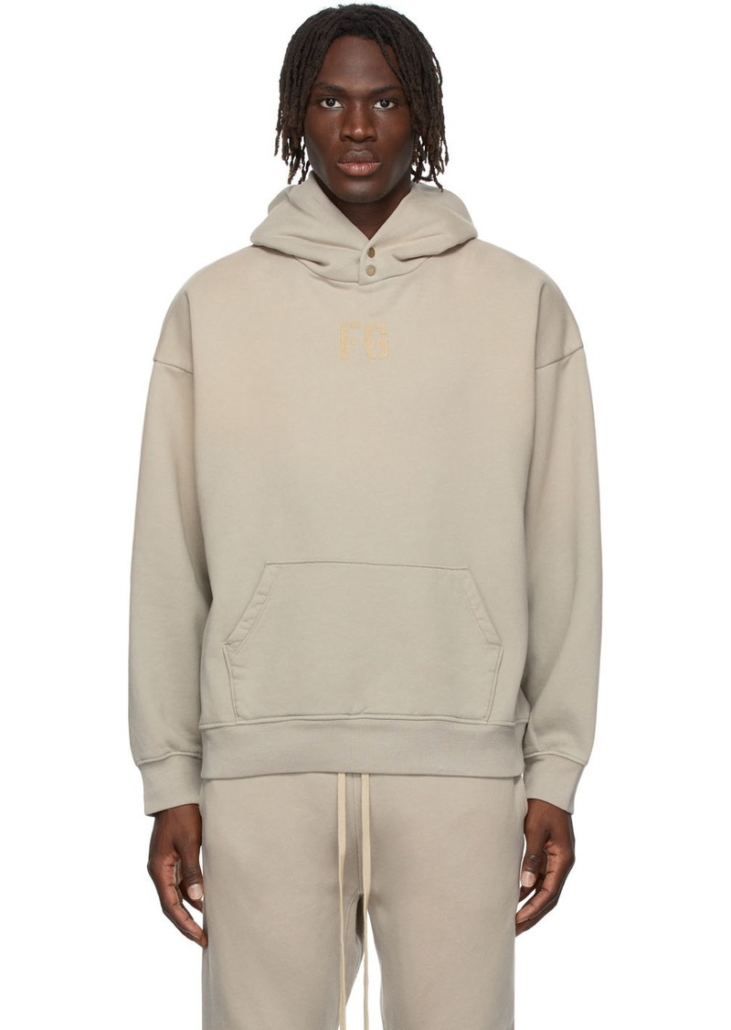 Fear of God Beige 'FG' Hoodie