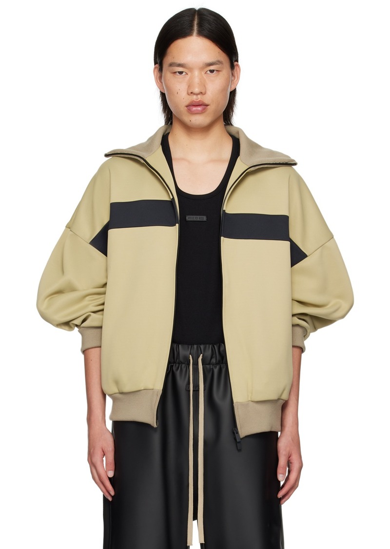 Fear of God Beige Stripe Track Jacket