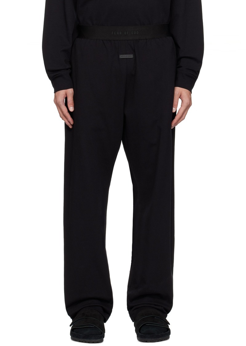 Fear of God Black Bonded Sweatpants