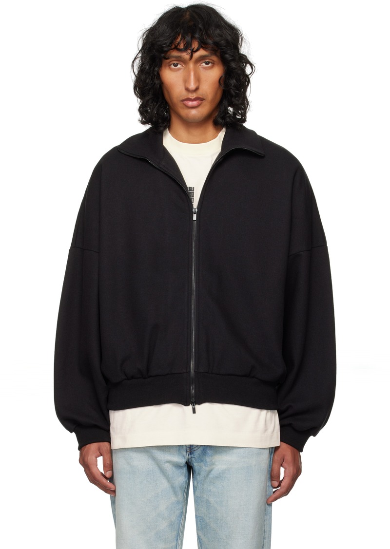 Fear of God Black Cotton Wool High Neck Jacket