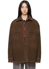 Fear of God Brown Washed Canvas Shirt