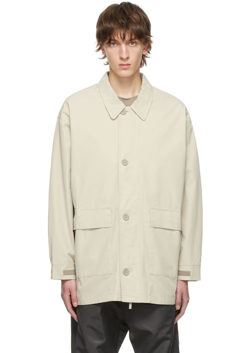 Fear of God ESSENTIALS Beige Cotton Jacket