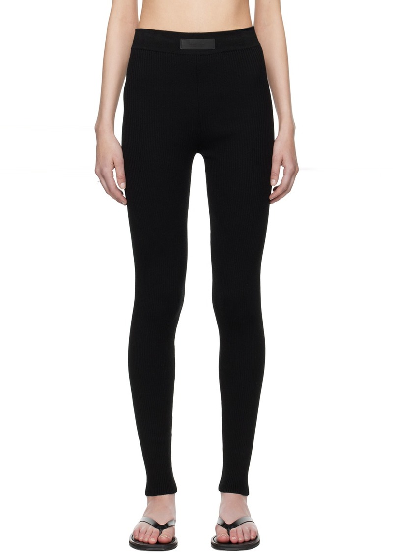 Fear of God ESSENTIALS Black Rib Leggings