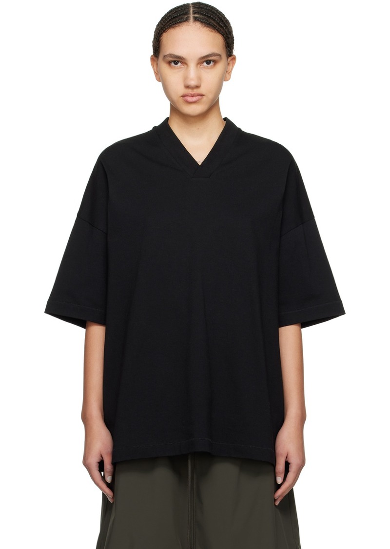 Fear of God ESSENTIALS Black V-Neck T-Shirt