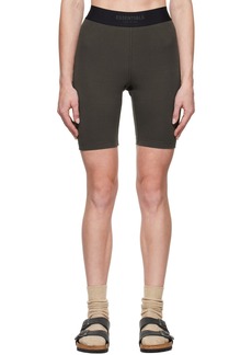 Fear of God ESSENTIALS Brown Cotton Shorts