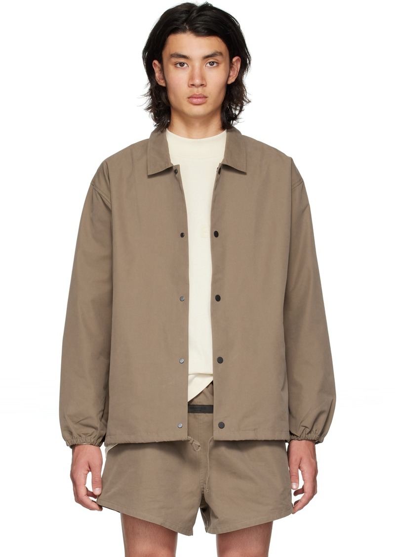 Fear of God ESSENTIALS Brown Drawstring Jacket