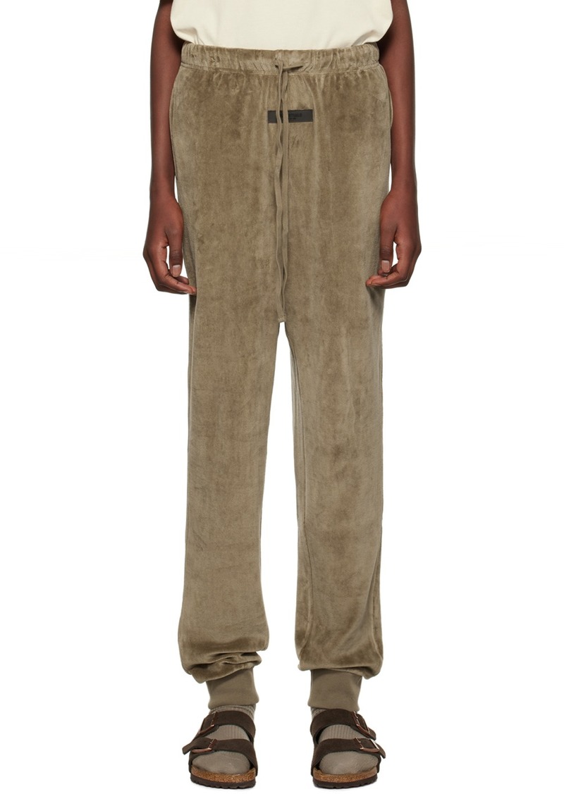 Fear of God ESSENTIALS Brown Drawstring Lounge Pants