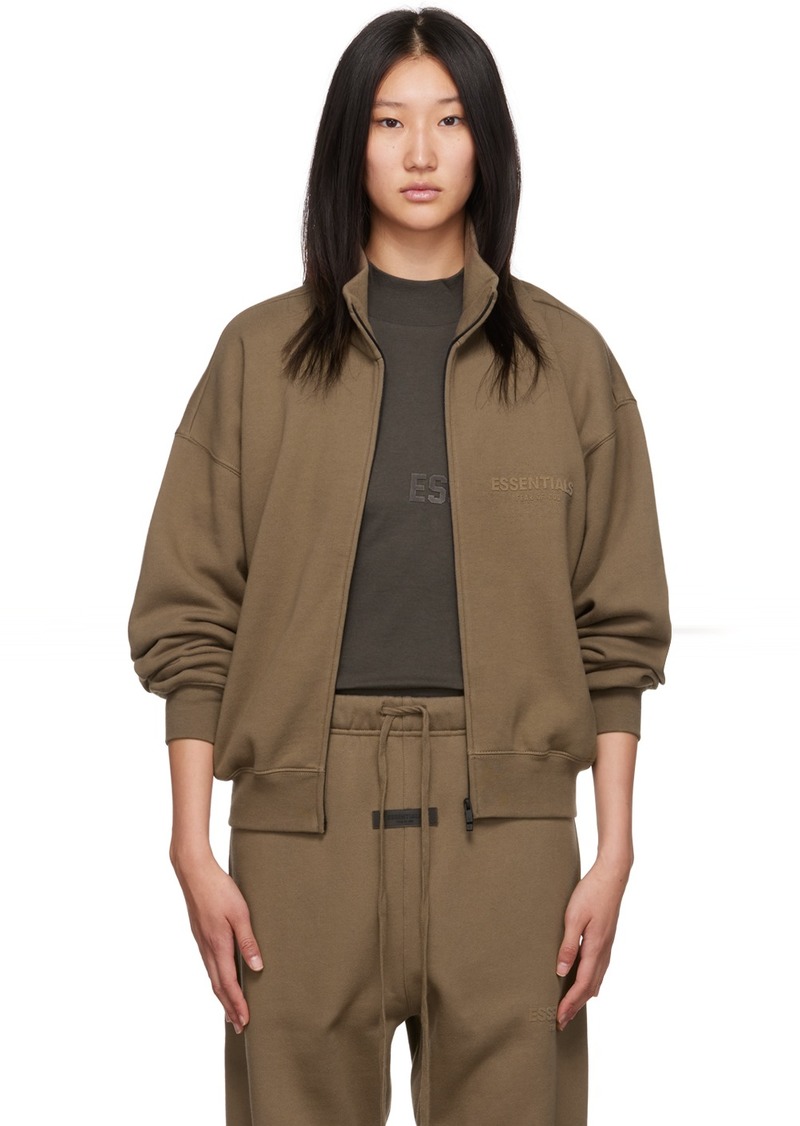 Fear of God ESSENTIALS Brown Full Zip Jacket