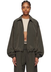 Fear of God ESSENTIALS Gray Shell Bomber Jacket