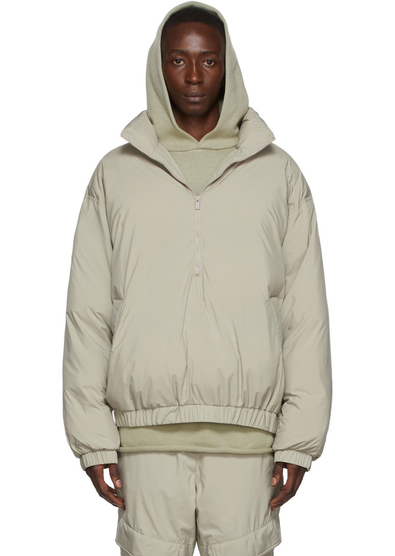Fear of God ESSENTIALS Green Pullover Jacket