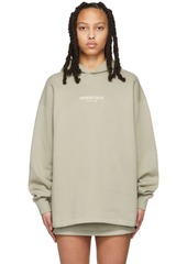 Fear of God ESSENTIALS Green Relaxed Hoodie