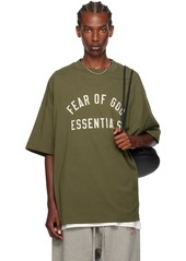 Fear of God ESSENTIALS Khaki Crewneck T-Shirt