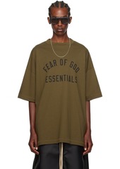 Fear of God ESSENTIALS Khaki Crewneck T-Shirt