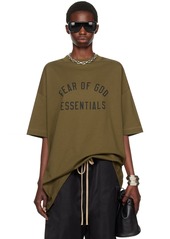 Fear of God ESSENTIALS Khaki Crewneck T-Shirt