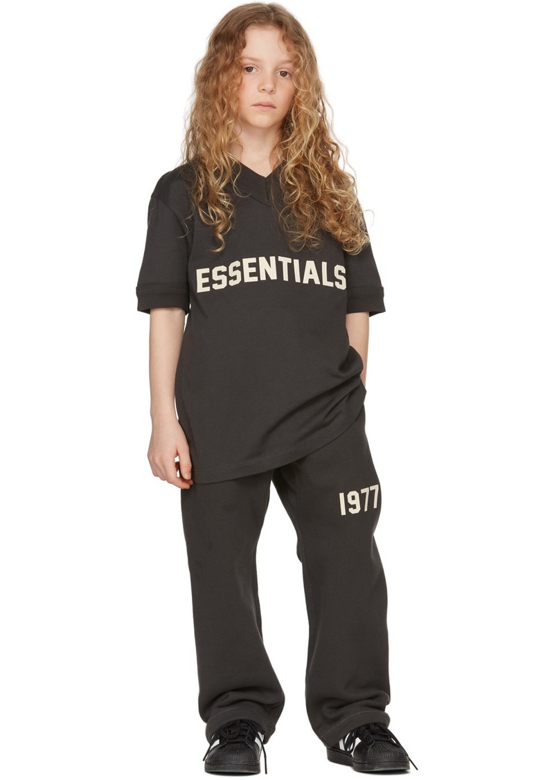 Fear of God ESSENTIALS Kids Black '1977' Relaxed Lounge Pants