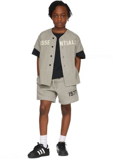 Fear of God ESSENTIALS Kids Grey Baseball T-Shirt