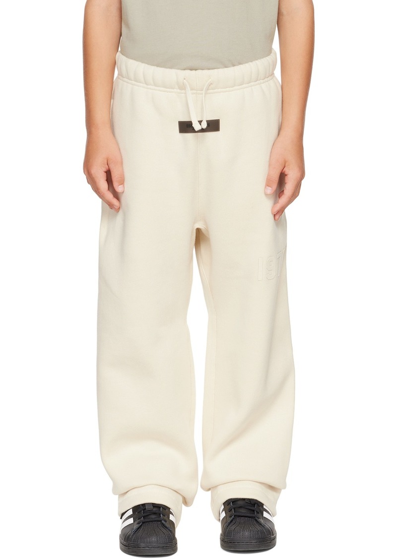Fear of God ESSENTIALS Kids Off-White '1977' Relaxed Lounge Pants