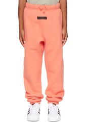 Fear of God ESSENTIALS Kids Pink Logo Lounge Pants