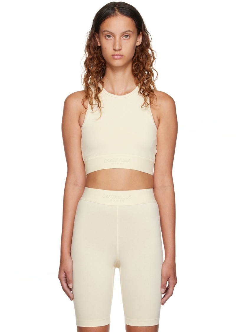 Fear of God ESSENTIALS Off-White Cotton Tank Top