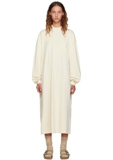 Fear of God ESSENTIALS Off-White Long Sleeve Midi Dress