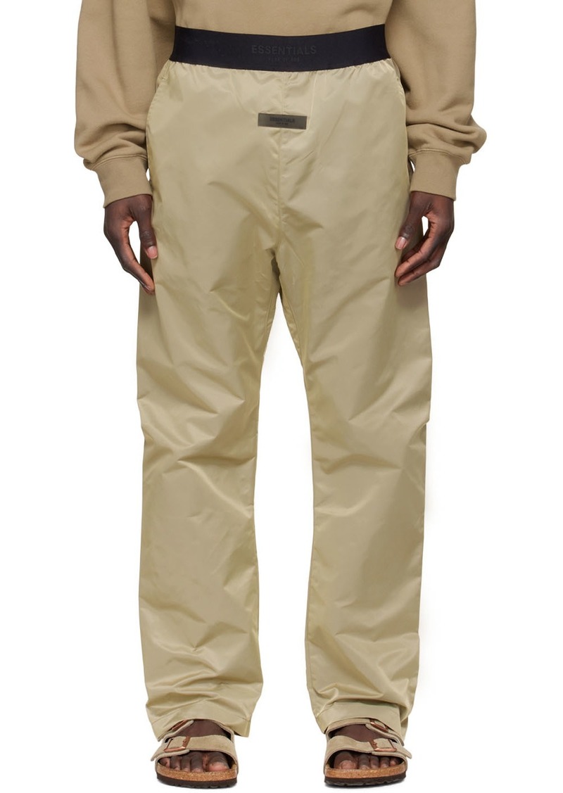 Fear of God ESSENTIALS Tan Nylon Lounge Pants