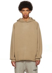 Fear of God ESSENTIALS Tan Polyester Hoodie
