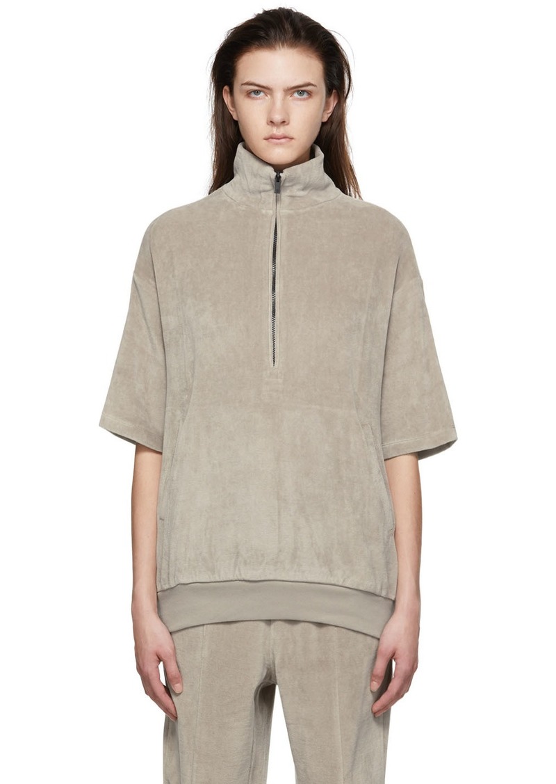 Fear of God ESSENTIALS Taupe Cotton Turtleneck