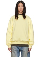 Fear of God ESSENTIALS Yellow Crewneck Sweatshirt