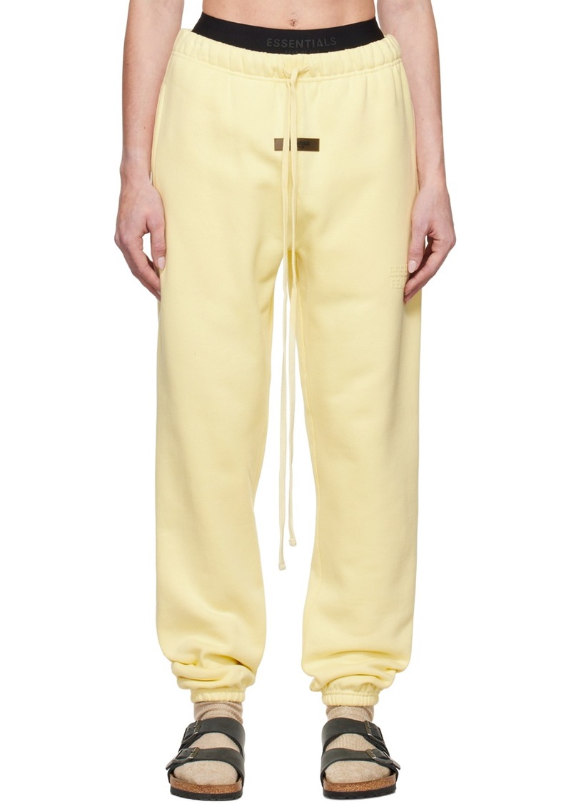 Fear of God ESSENTIALS Yellow Drawstring Lounge Pants