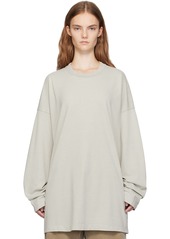 Fear of God Gray Cotton Long Sleeve T-shirt