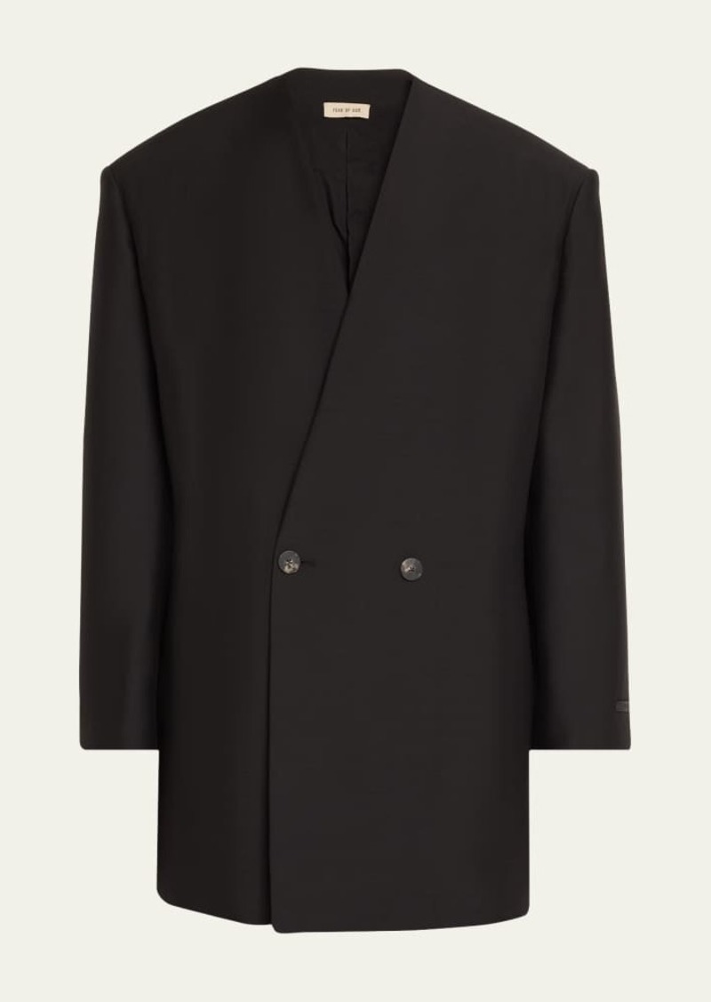 Fear of God Men's Lapelless Oversized Blazer