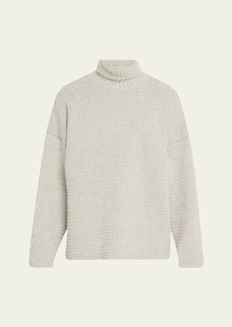 Fear of God Men's Oversized Geometric Turtleneck Sweater