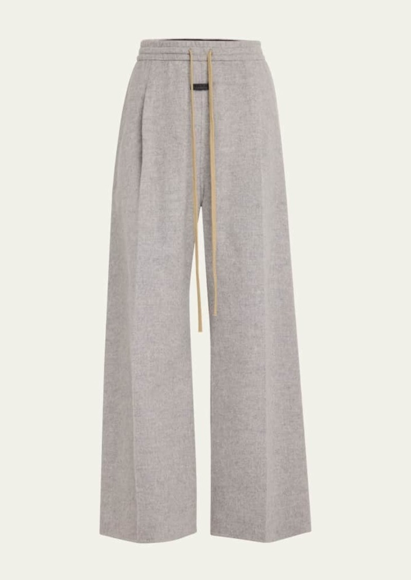 Fear of God Men's Pleated Wide-Leg Wool Pants