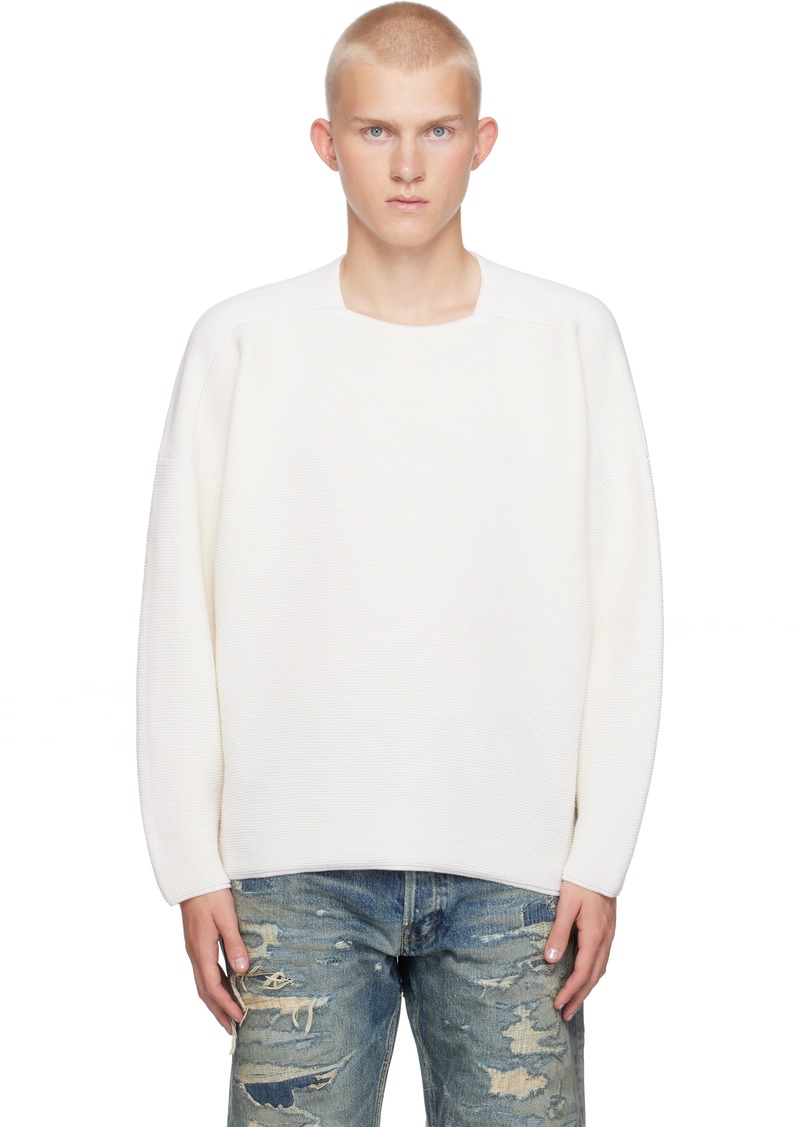 Fear of God Off-White Ottoman Straight Neck Sweater