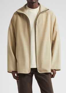Fear of God Stand Collar Wool Canvas Jacket at Nordstrom