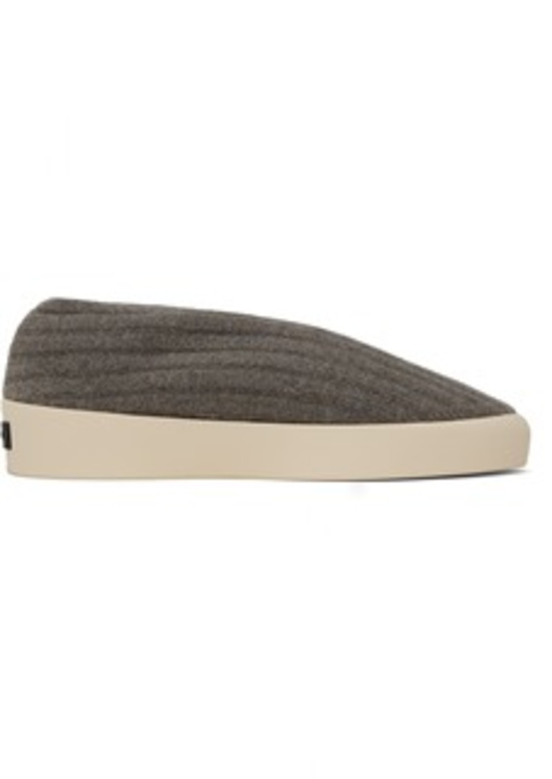 Fear of God Taupe Moc Knit Low Sneakers