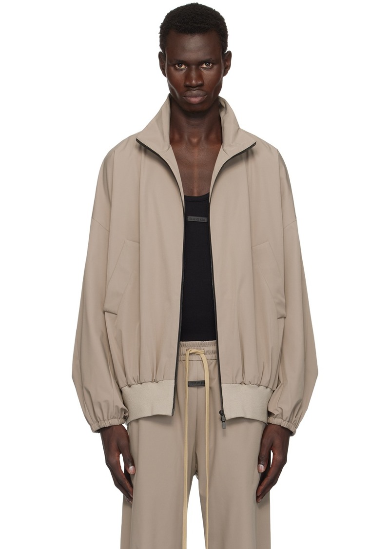 Fear of God Taupe Nylon Vented Track Jacket