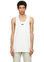 Fear of God White Ribbed Tank Top