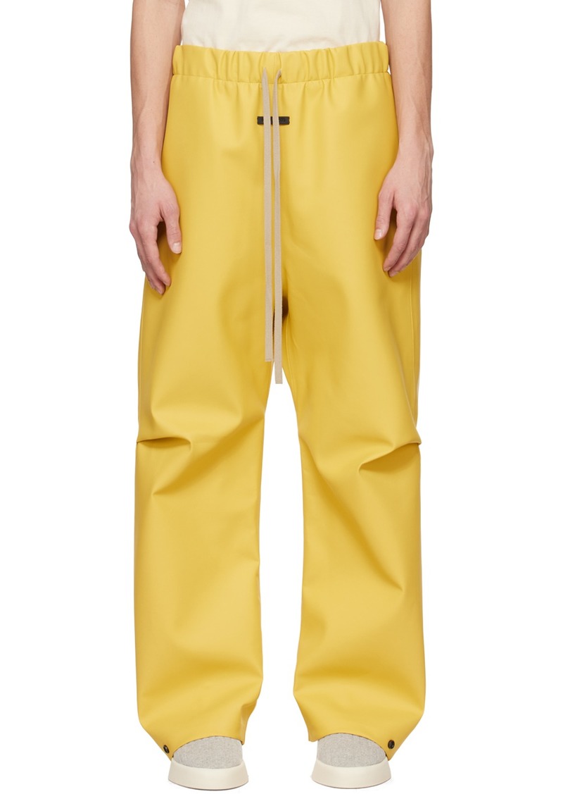 Fear of God Yellow Rubberized Trousers