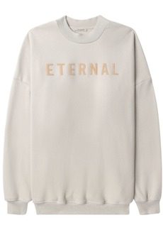 Fear of God logo-embroidered cotton sweatshirt