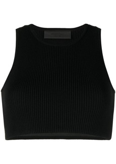 Fear of God logo-patch ribbed crop top